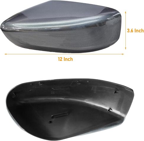 Moonlinks Compatible with Nissan Altima Mirror Cover Replacement 2013 2014 2015 2016 2017 2018, Gray Mirror Cap Trim Without Turn Signal Light for Left Driver Side in Saudi Arabia