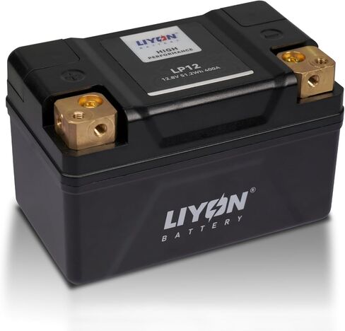 LIYON LP7 Lifepo4 Lithium 12V 3Ah Powersports Starter Battery, Start Power 300A 210 CCA(-25°C) for Motorcycles 125-450cc, Sportbike 250-500cc, ATV 150-450cc, UTV 170-300cc in Saudi Arabia