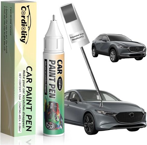 25D/26G Snowflake White Pearl Tricoat Touch Up Paint for Mazda, Color Accurate Car Paint Scratch Repair Pen, Quick & Easy Fix Automotive Chips and Nicks in Saudi Arabia