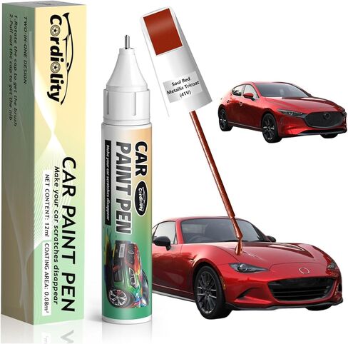25D/26G Snowflake White Pearl Tricoat Touch Up Paint for Mazda, Color Accurate Car Paint Scratch Repair Pen, Quick & Easy Fix Automotive Chips and Nicks in Saudi Arabia