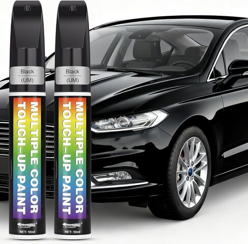 ALWIWNK® 2-PACK طلاء السيارة، عقيق أسود معدني (UM) لفورد، تأثير تلميع مرآة سريع الجفاف بدرجة احترافية، مزيل خدوش السيارة الممتاز سريع وسهل، سهل الاستخدام in Kuwait