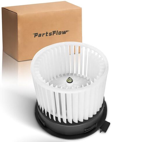 محرك سخان منفاخ PartsFlow مع قفص مروحة لـ 2013 2014 2015 2016 2017 2018 Nissan Sentra 700295 in Saudi Arabia