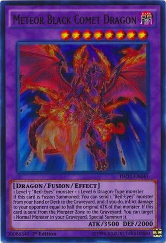 YU-GI-OH! - Meteor Black Comet Dragon (INOV-EN041) - Invasion: Vengeance - 1st Edition - Ultra Rare in Saudi Arabia
