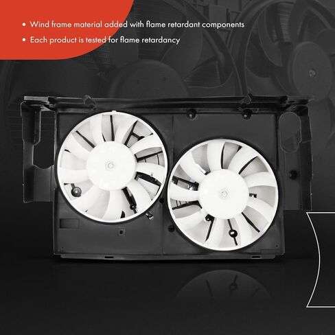 A-Premium Engine Radiator Cooling Fan Assembly Compatible with Select Toyota & Lexus Models - RAV4 2016-2018, NX300h 2015-2021 - Replace# 1636136140, 1636136150 in Saudi Arabia