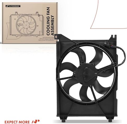 مجموعة مروحة مكثف A-Premium A/C متوافقة مع موديلات مختارة من Hyundai وKia - Sonata 1999-2005، Optima 2001-2006، XG300 2001، XG350 2002-2003 - استبدال # 9773038001، 977862D120 in Saudi Arabia