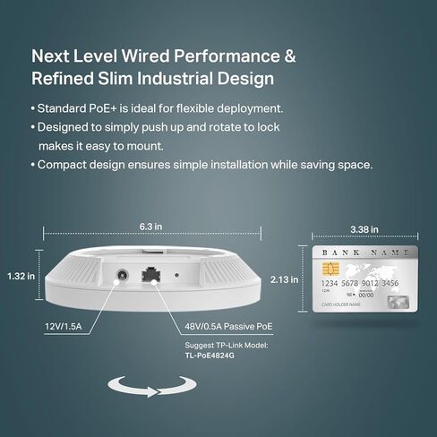تي بي لينك EAP650 خارجي | نقطة وصول خارجية Omada True WiFi6 AX3000 جيجابت | شبكة، تجوال سلس، MU-MIMO | بو + بالطاقة | IP67 | وحدة تحكم SDN متعددة | التحكم عن بعد والتطبيقات in Saudi Arabia