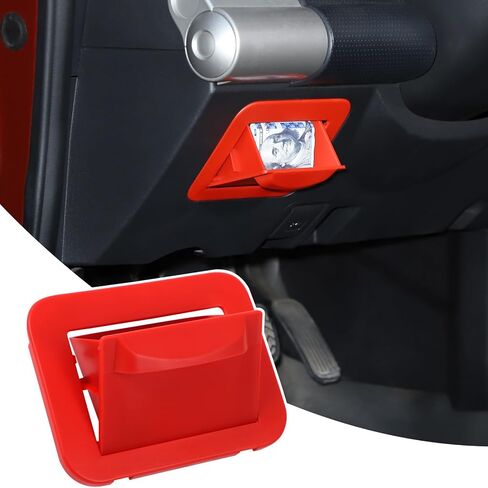 Aunginsy Center Console Fuse Storage Box Compatible with Toyota FJ Cruiser 2007-2021+, Car Driver Seat Multifunctional Coin Container Hidden Privacy Fuse Storage Organizer Tray ABS Inner Accessories in Saudi Arabia