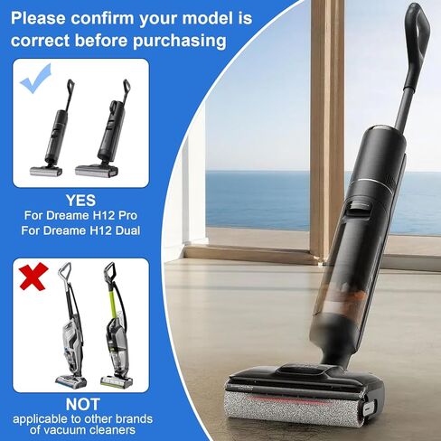 Replacement Brush Roller and Filter for Shark WD101 / AW302 / WD201 / WD161 / WD261 / AW261 Hydrovac XL 3-in-1 Vacuum Cleaner, Cordless Pro XL Vacuum Accessories in Saudi Arabia