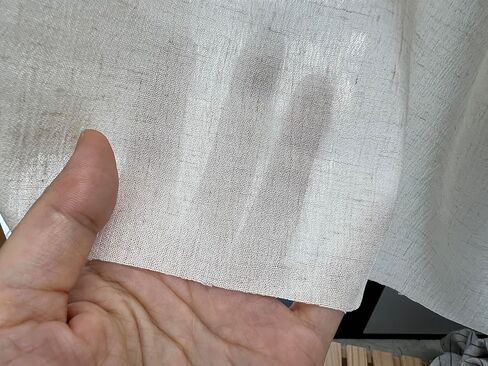 نسيج مزيج رايون الكتان من The Linen Lab - مادة خفيفة الوزن وناعمة ومغسولة مسبقًا للخياطة والملابس والحرف اليدوية والأشغال اليدوية (1 ياردة قبل القطع، دقيق الشوفان مع تأثير التجاعيد الطبيعية) in Kuwait
