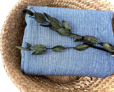 Linen Rayon Blend Fabric by The Linen Lab – Lightweight, Soft, Pre-Washed Material for Sewing, Clothing, Crafts & DIY (1 Yard pre Cut, Oatmeal with Natural Wrinkle Effect) in Saudi Arabia