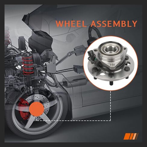 DRIVESTAR 515024 Front LH/RH Wheel Hub & Bearing Assembly for Chevrolet Tahoe, for GMC Yukon 4WD 95-2000, for Cadillac Escalade, for Chevrolet/GMC K1500(Suburban) K2500 (Suburban), 6-Lug w/ABS in Saudi Arabia