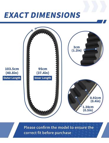 حزام القيادة 3211077 20G4022 مناسب لـ Polaris Sportsman 400 500 570، Scrambler 400 500، Ranger 400 500، Magnum 425 500 ATV UTV حزام القيادة عالي التحمل 3211072 3211048 in Kuwait