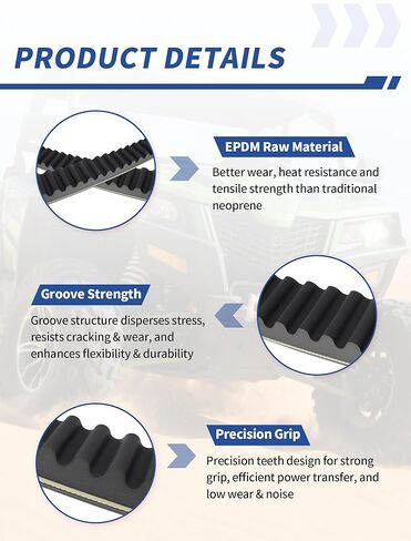 حزام القيادة 3211077 20G4022 مناسب لـ Polaris Sportsman 400 500 570، Scrambler 400 500، Ranger 400 500، Magnum 425 500 ATV UTV حزام القيادة عالي التحمل 3211072 3211048 in Kuwait