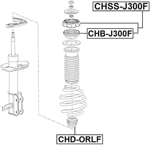 Front Shock Absorber Mounting Assembly Febest CHSS-J300F Oem 13505131 in Saudi Arabia