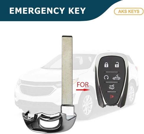 بديل لمفتاح الطوارئ شيفروليه مفتاح شفرة غير مقطوع مع أرقام أجزاء Keyway HU100 5929363 متوافق مع 2016-2021 سنوات مختارة (1) in Saudi Arabia