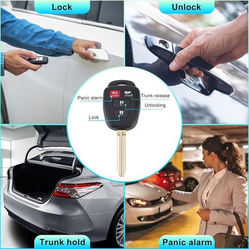 X AUTOHAUX HYQ12BDM 314Mhz استبدال دخول بدون مفتاح عن بعد مفتاح ذكي فوب لتويوتا كورولا 2014-2019 لتويوتا تاكوما 2016-2018 رقم 89070-02880 H رقاقة 4 أزرار in Kuwait