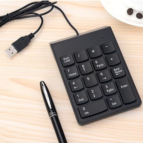 لوحة أرقام لاسلكية cimetech، لوحة مفاتيح رقمية 2.4G مع جهاز استقبال USB، لوحة مفاتيح صغيرة محمولة 18 مفتاحًا لأجهزة الكمبيوتر المحمول والكمبيوتر المحمول وسطح المكتب وSurface Pro والكمبيوتر الشخصي in Kuwait