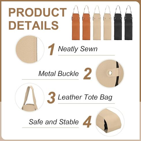 PATIKIL Leather Wine Tote Bag Reusable Wine Gift Bag Double Layered Bottle Champagne Liquors Single Carrier in Saudi Arabia