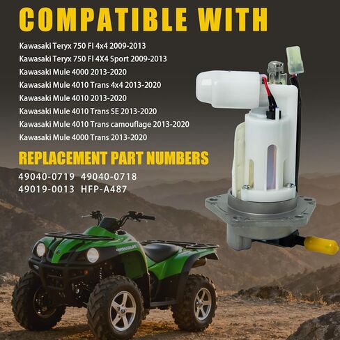 مجموعة مضخة الوقود 49040-0026 Fit KAWASAKI 2006-2014 NINJA 650 650R Versys 650 KLE650C in Kuwait