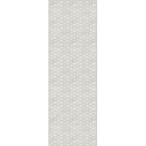 GelPro NeverMove Machine-Washable Antiqued Lattice Runner Rug 24" x 76" Grey