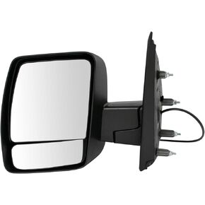 TRQ Mirror Power Black Textured Driver Side Left for Nissan NV 1500 2500 3500
