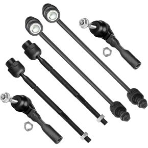 SCITOO 6pcs Front Suspension Kit Inner Outer Tie Rod Ends Sway Bar End Links Kit Replacement For 2004-2012 For Chevy For Malibu,2005-2010 For Pontiac G6,2007-2009 For Saturn Aura