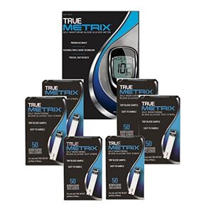 True Metrix Blood Glucose Test Strips 6x50 With Monitor System