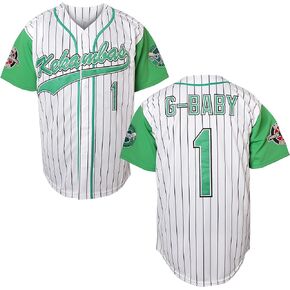G-Baby Baseball Jersey Jarius Evans #1 Hardball Movie Baseball Jersey White S-3XL