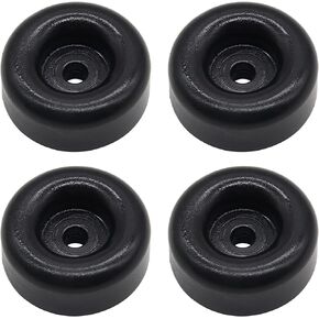 4PCS 2.5" Trailer Ramp Door Bumper, Compatible with Truck Cargo Hatch - Round Rubber Bump Stops