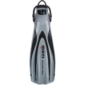Mares Excite Pro Open Heel Fins, Grey - Yellow, X-Large