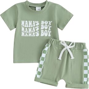 MERSARIPHY Summer Toddler Infant Boy Clothes Short Sleeve T Shirts Tops Camouflage Shorts Set Cute Baby Boy Outfits