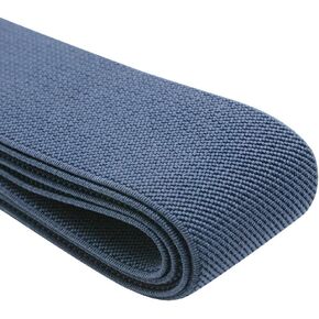 Strapcrafts 2-Inch Wide by 2-Yard Colored Double-Side Twill Elastic Band-Navy Blue 12020