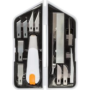 Fiskars 165190-1001 Heavy-Duty Carving, Chiseling and Sawing Set, White