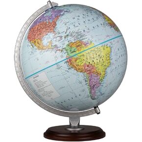 Replogle Concord, Blue Ocean Bilingual World Globe, English and Chinese Text(12"/30cm diameter) Made in USA