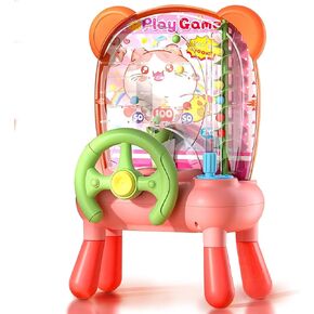 Mini Arcade Machine for Kids, Tabletop Pinball Machine for Home Toddler Hand-Eye Coordination Toys with Lights Music Mini Claw Machine Fun, Educational & Perfect for Boys and Girls (Auto Blue)
