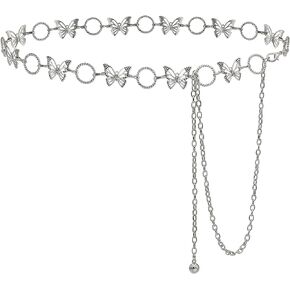Heyjoin Waist Chain for Women Adjustable Belt Body Belly Chain for Dresses Jeans