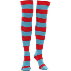 Dr. Seuss Thing 1 & Thing 2 Striped Knee High Socks