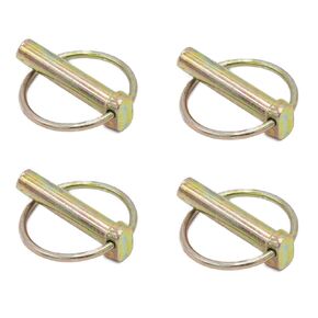Cheerock 4Pcs Heavy Duty Linch Pin Lock Pin Clips Lynch Pins for Farm Tractors Trailers Trucks Mowers M12 x 45mm
