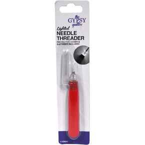 Gypsy Quilter Lighted Threader Needle Accessories, Red