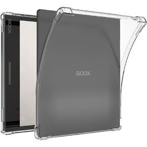 حافظة BOZHUORUI شفافة لجهاز Onyx Boox Leaf2/Leaf3/Leaf3 C/Boox Page/Boox Galileo e-Reader - غطاء خلفي ناعم ومرن من السيليكون الشفاف وخفيف الوزن للغاية (شفاف) in Kuwait