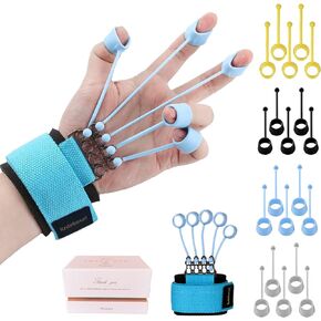 Finger Exerciser,4 Resistance Levels Finger Strengthener for Hand Therapy, Rock Climbing - Relieve Pain for Arthritis, Carpal Tunnel, Hand Strengthener and Finger Strengthener