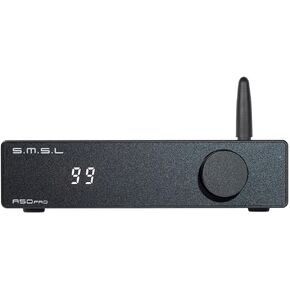 S.M.S.L A50Pro Amplifier,LPF&HPF,2.1 Channel AV Amplifier, HiFi Bluetooth 5.0 Stereo Audio Receiving Amplifier,Supports HDMI (ARC),Passive Bass Speaker,MA12070P*2 Chip,AV Amplifier for Home Theater
