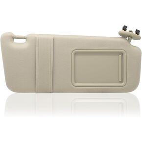 NHILES Left Driver Side Sun Visor Without Light Compatible with Toyota Camry 2007 2008 2009 2010 2011 Replaces# 74320-06780-E0 Color Beige