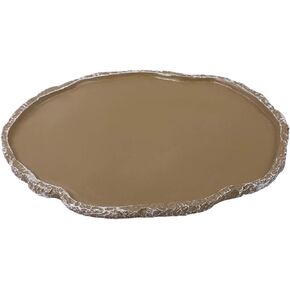 UEETEK Pets Feeding Plate Reptile Feeding Bowl Vivarium Food Water Dish Resin Bowl for Turtle Gecko Snake Pet Breeding Tray