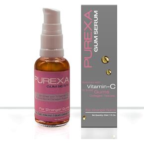 PUREXA Mouth Gum Serum - Natural Essential Oils Vitamin C, Gentle Mouthwash, Alcohol-Free, Bad Breath Gum Relief Drops for Overall Oral Health 1Fl.oz (30ml)