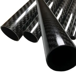 KARBXON - Carbon Fiber Tube - Black - 14mm X 12mm X 1000mm - Hollow Carbon Fiber rods - Glossy Carbon Tubes - Pure Carbon Fibre Tubes - Lightweight High Strength Carbon Fiber Shaft