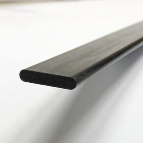 KARBXON – Flat Carbon Fiber RODS - 1mm x 6mm x 1000mm – Pultruded Flat Solid Rod - Black Matte Finish - Pure Solid Carbon Fibre Flat Strips - for RC Planes-Drones, Boat DIY Craft Projects