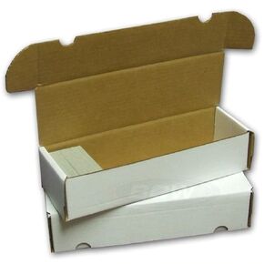 BCW 660 Count Trading Card Storage Box | Cardboard Organizer for Baseball, Basketball, Football Cards, MTG, Pokemon | Card Game Storage & Protection | Card Storage Box | Assembly Required
