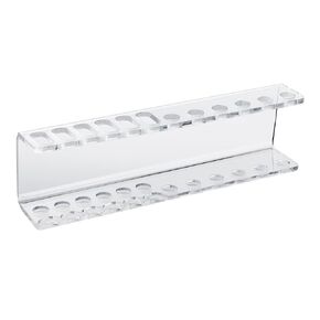 Ackers Transparent Acrylic Test Tube Rack, 6 Tube Capacity, 0.87“ (22mm) Holes for 25ML Test Tubes