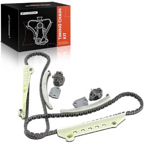 A-Premium Engine Timing Chain Kit W/Tensioner & Guide [fits SOHC, 8Cyl 4.6L] Compatible with Ford Mustang, Expedition, Explorer, E-250, F-150 & Lincoln Town Car & Mercury Mountaineer 02-10 & More